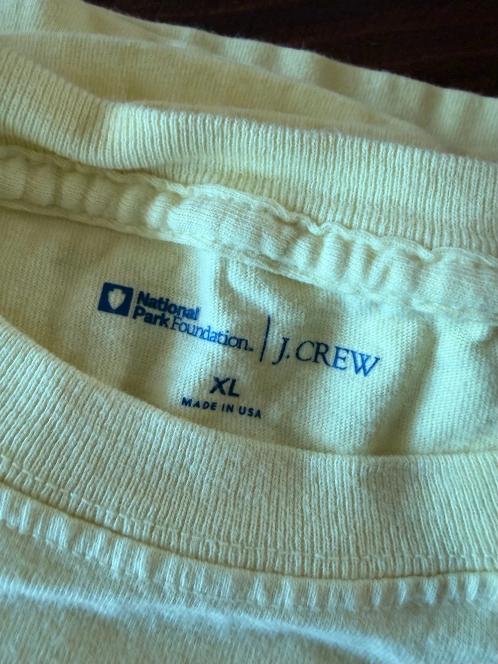 Lot of 4 J. Crew & Columbia Tees in Yellow, White, Charcoal, Pale Yellow